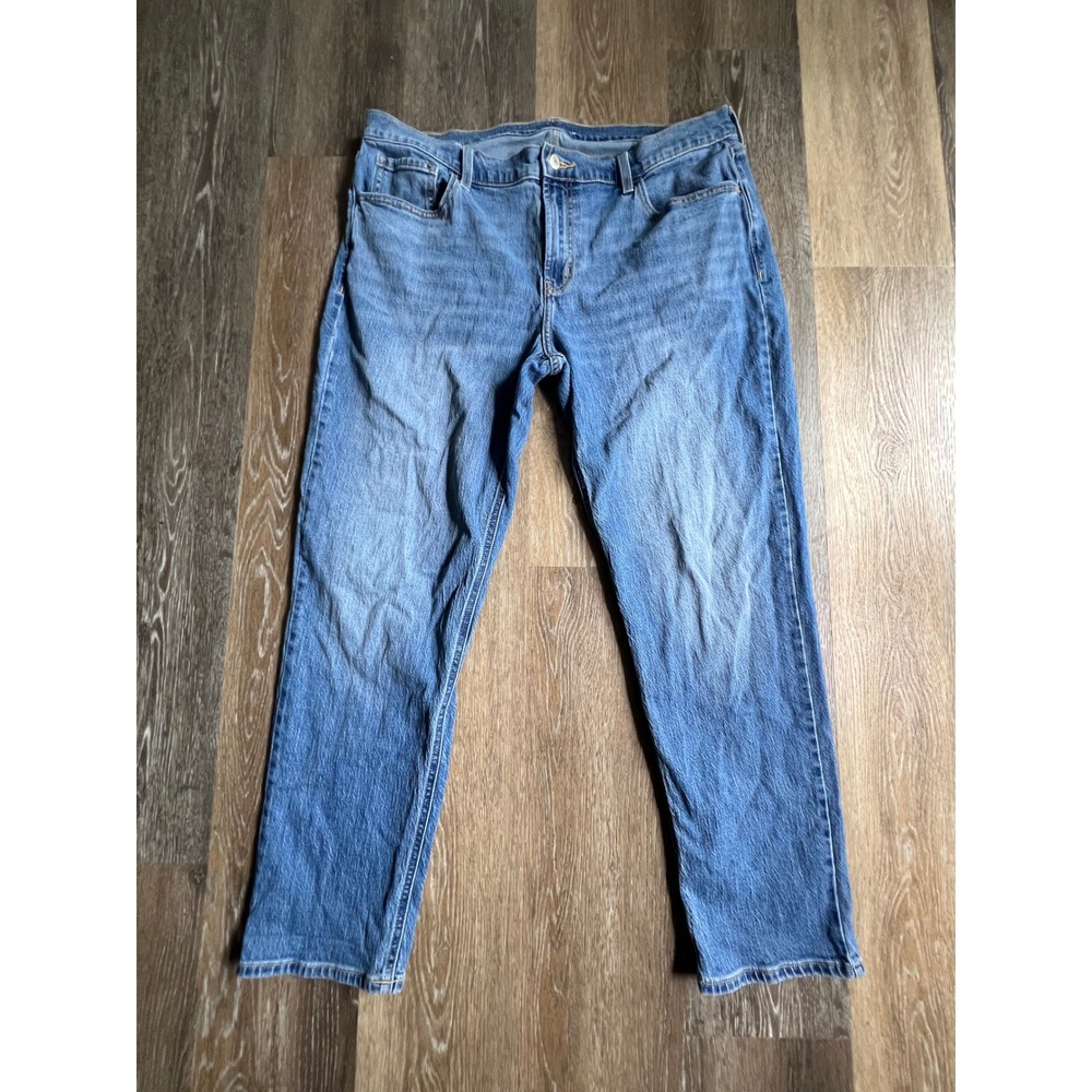 Old Navy Wow Boyfriend Jeans Women 16 Blue Mid Rise‎ Straight Leg Medium Wash